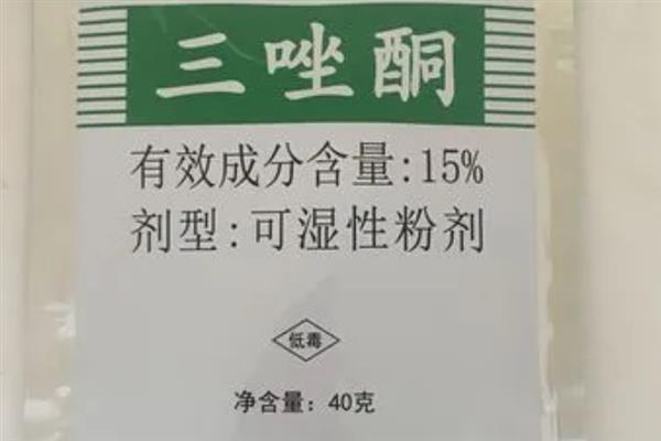 三唑酮的作用，可防治玉米圆斑病、麦类云纹病等